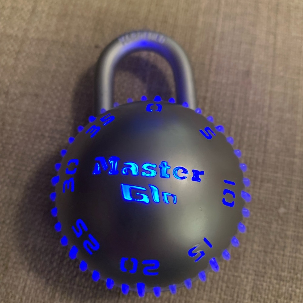 COPY - Master Lock Black and Blue Combination Padlock